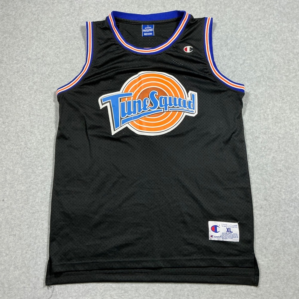 Champion Space Jam Tune Squad Michael Jordan 23 Basketball Jersey Black XL